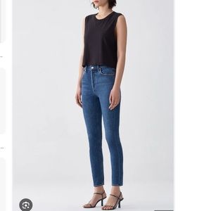 AGolde Nico High-rise Slim, EUC wash- Subdued 24. Priced to sell!